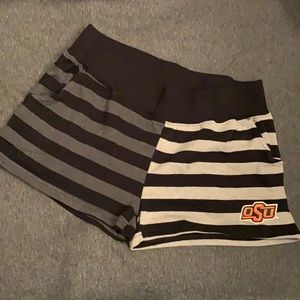 Two tone Oklahoma State cotton shorts